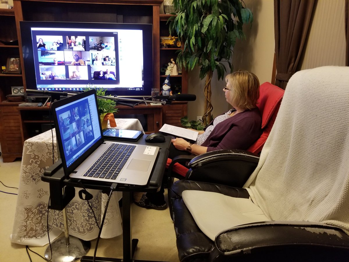 Sunday morning Zoom service. Eyebrow Mennonite Church.