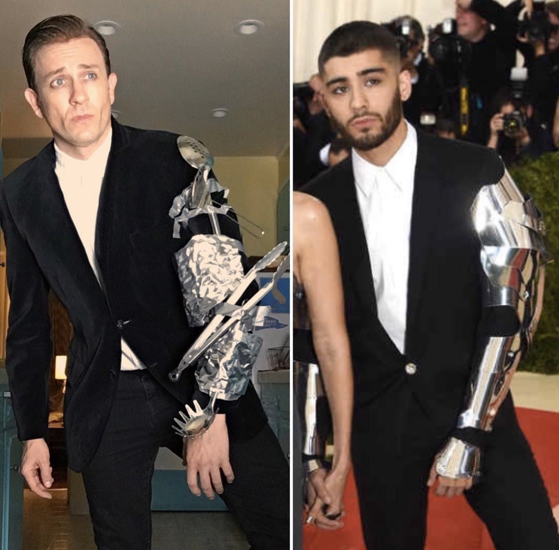 tomlenk's tweet image. Foiled again
#MetGalaChallenge @voguemagazine #LenkLewkForLess