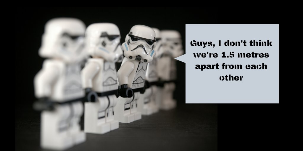 UNSWLibrary's tweet photo. Even though the Coronavirus restrictions have eased, please continue to practice social (physical) distancing rules. #MayTheFourthBeWithYou #StarWarsDay #UNSWLibrary https://t.co/WLF5okKbiI
