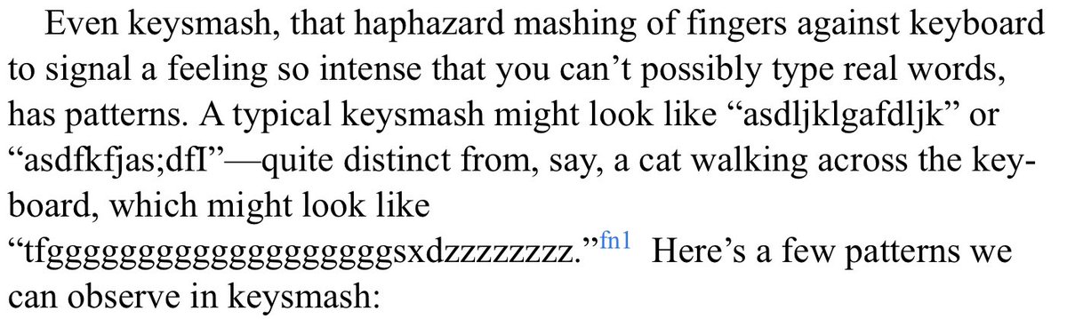 Ich lese ein Buch einer Linguistin über Internetsprache und es ist wunderschön