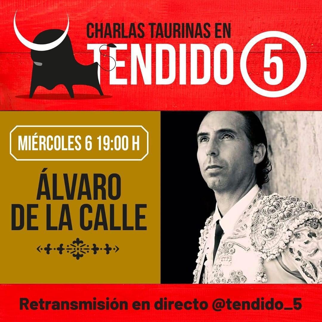 El miércoles día 6 os espero en directo en tendido 5 a las 19:00h.