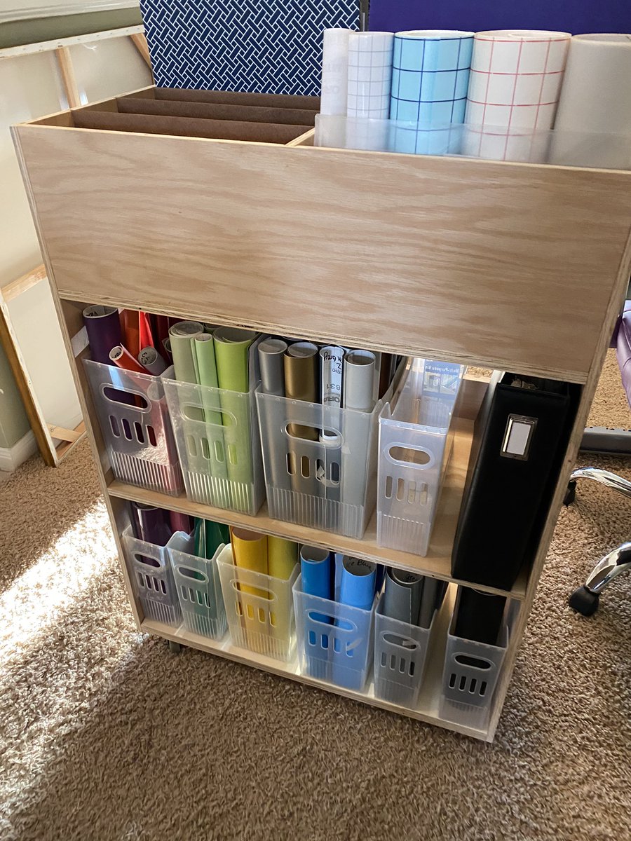 MyVryCrftyLife's tweet photo. Is it wrong all my vinyl doesn’t fit in this cart 😂.... https://t.co/OURGIwD5kJ