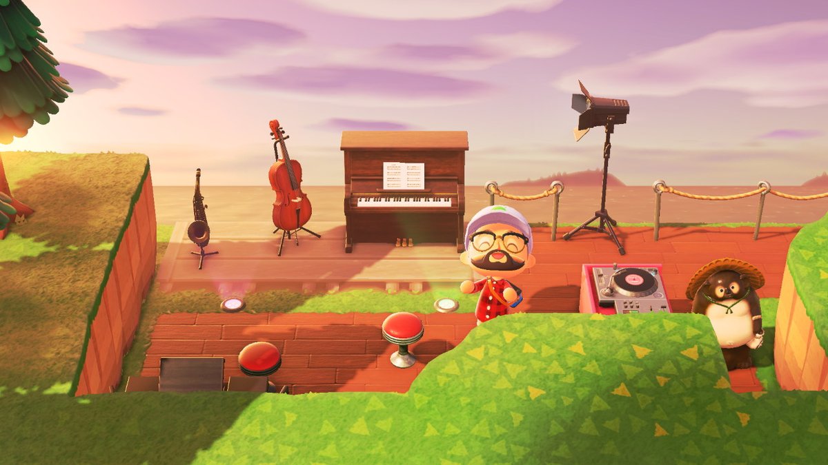 Catch me and DJ Tanook every night at The Cat's Pajamas, your favorite cliffside speakeasy! #AnimalCrossing #ACNH #NintendoSwitch