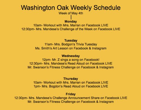 washingtonoakRI's tweet photo. It’s going to be a great week at Washington Oak!! #washingtonoak #challengeoftheweek #coventryri #digitallearning # https://t.co/QEa709cKgf