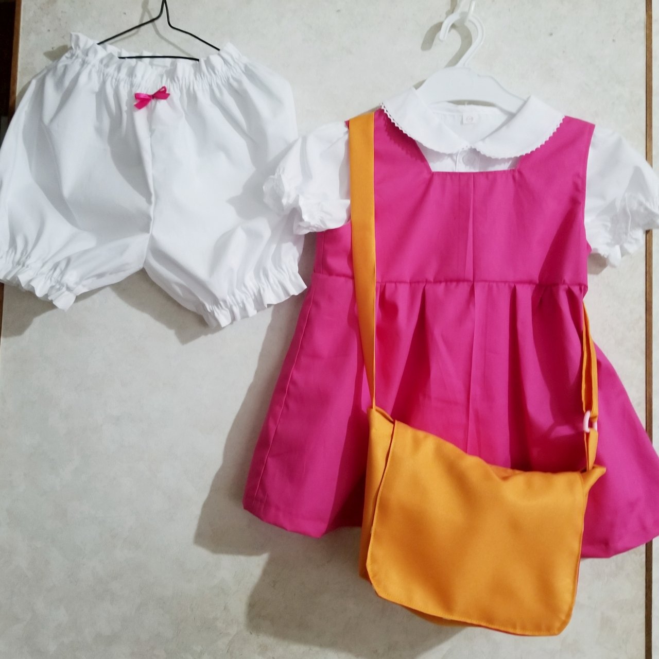 こめ 姪ちゃんにトトロのメイちゃん風ワンピースと かぼちゃパンツ バッグを作りました ブラウスは西松屋で800円くらい Gwやりたかった事ひとつできました T Co Fdz4dglaqc Twitter
