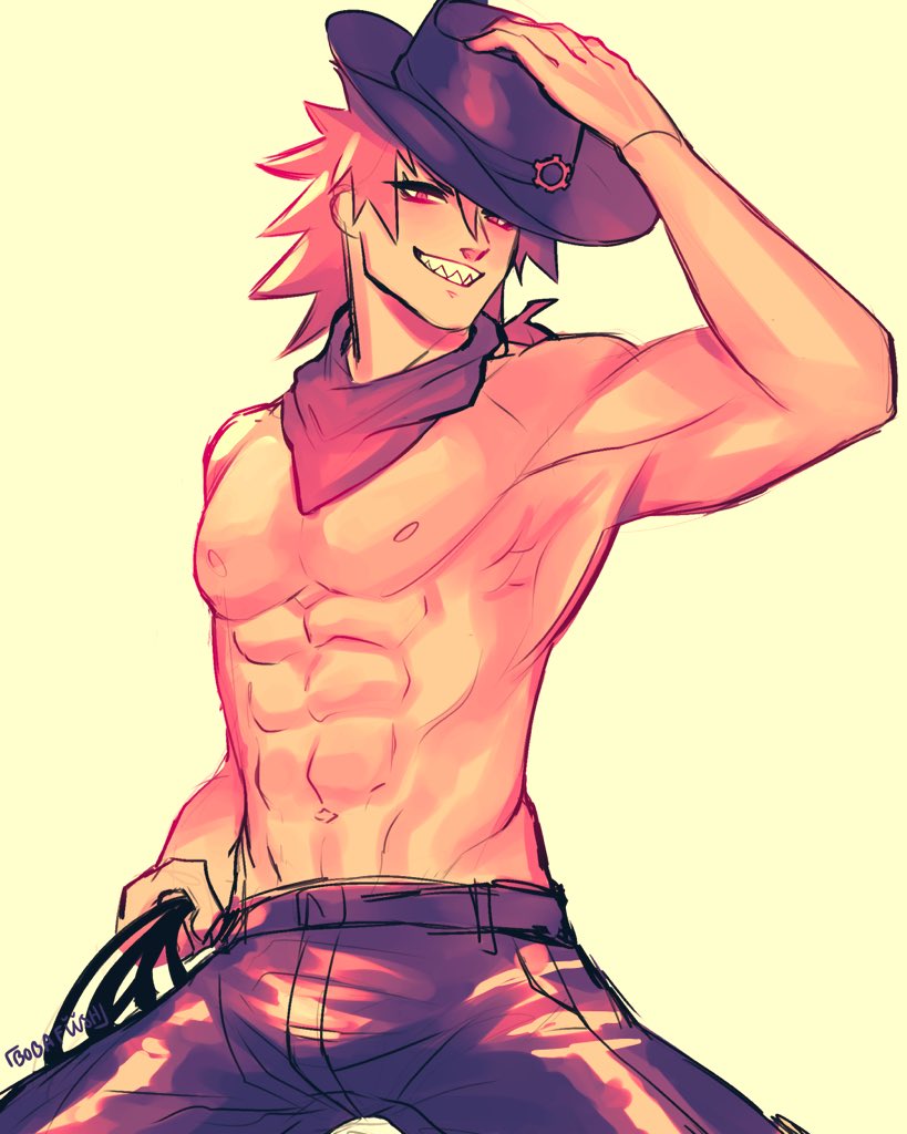 BobaFiish's tweet photo. can I get a yeehaw gang 🤠 thank you all so much for the support of this lil mini series 😘 #bokunoheroacademia #bnhafanart #myheroacademia #fanart #kiribaku #kirishima #bakugou #bakushima #bakugoukatsuki #eijiroukirishima #csp #clipstudiopaint https://t.co/N1WnJTYarK