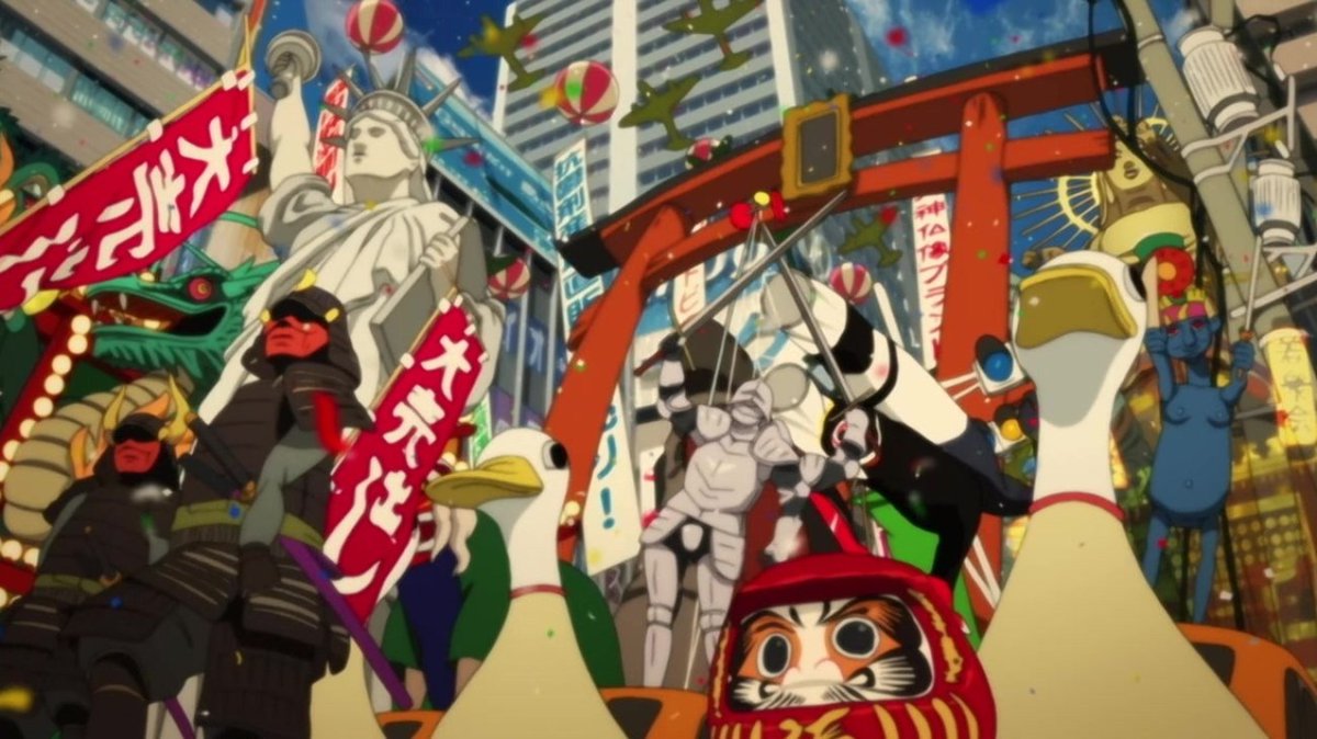 Satoshi Kon's Paprika. A spectacular, surreal, and expertly crafted film. Christopher Nolan loved it enough to lift from it for Inception.