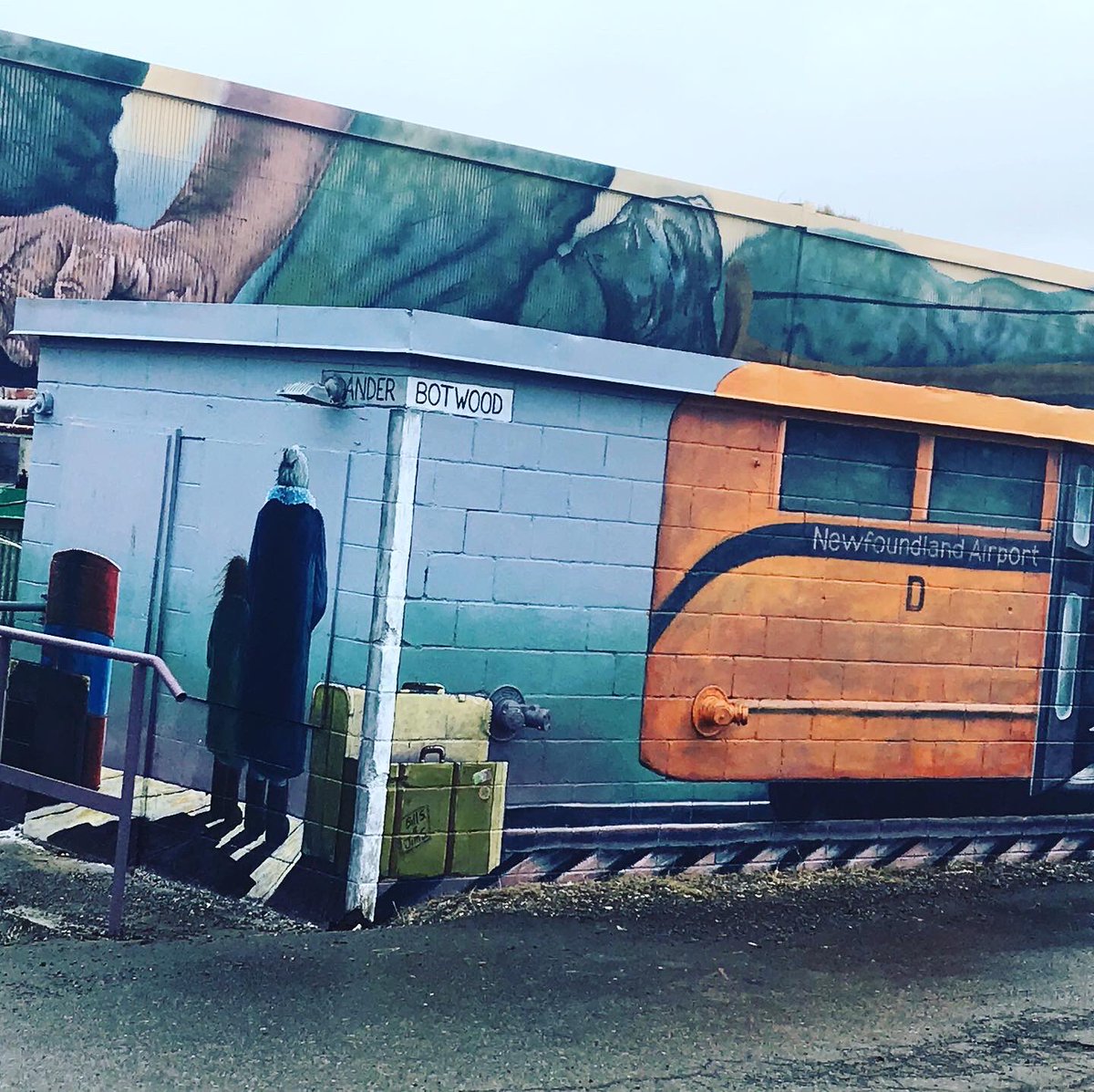 dtulk14's tweet image. Today’s covid adventure brought us to @BotwoodNL to go mural hunting! If you’re looking for a staycation this summer, I recommend it! #vacationathome