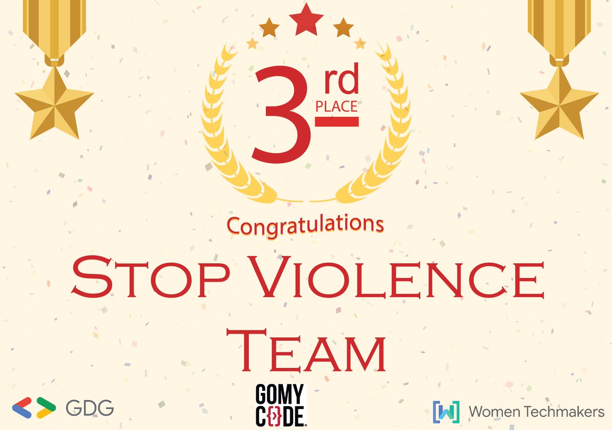 ameni_medini's tweet photo. And the 3rd place goes to:
#StopViolenceTeam : Amal Thameur 🤩🎉🎉🤩
We would like to congratulate you for winning :
1. 20% Discount for any course you choose By @gomycode
2. #QuickLabs Free Access By #DSCISIMa
#CyberSecurity #onlinesafety #IWD2020 https://t.co/nhf8JLyYm0