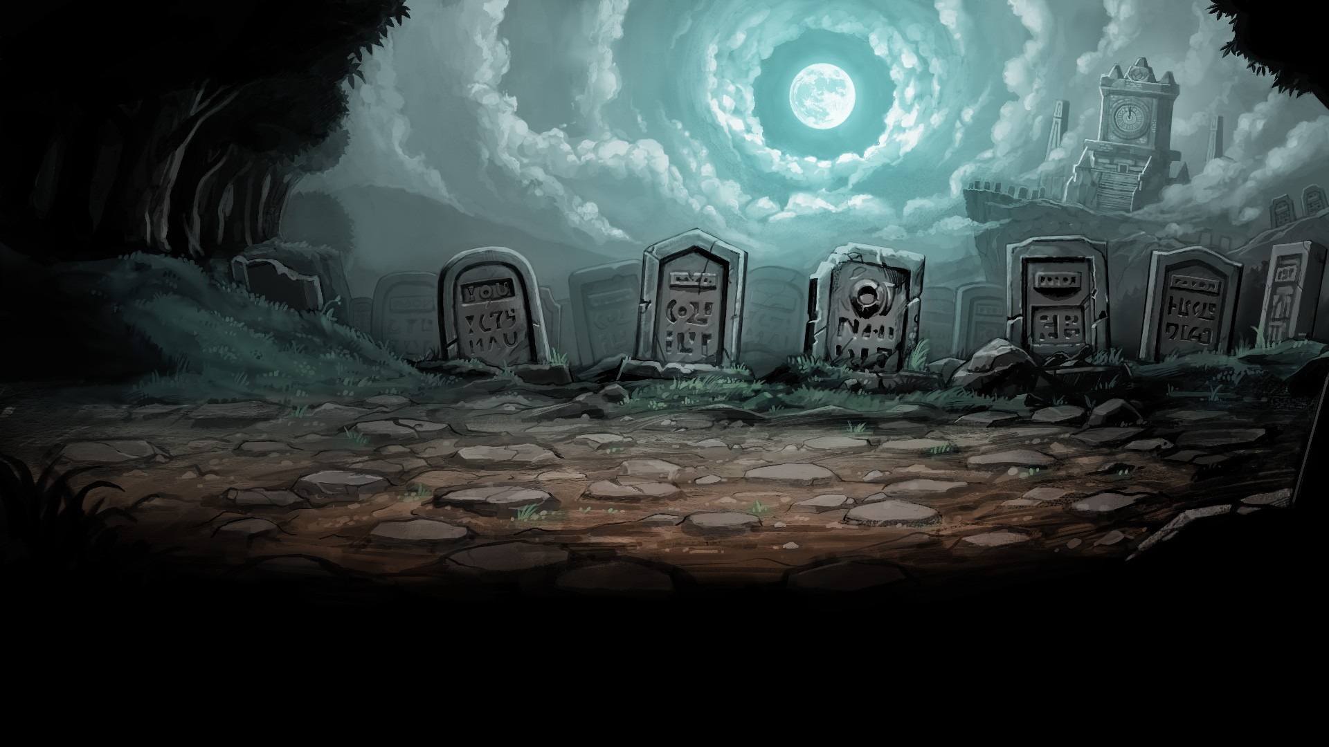 Twitter 上的 なつ ゲーム制作 214日目 墓場 背景イラスト完成 Complete Design Graveyard T Co Oyc5ksfunq Twitter