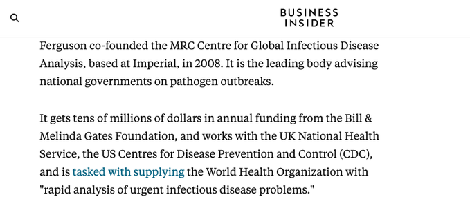 Why does anyone listen to this despicable piece of shit?Because he works for a PR agency masquerading as a university research center, and it gets millions in funding from the WHO, Gates Foundation, CDC, and other outfits of epidemiological organized crime.