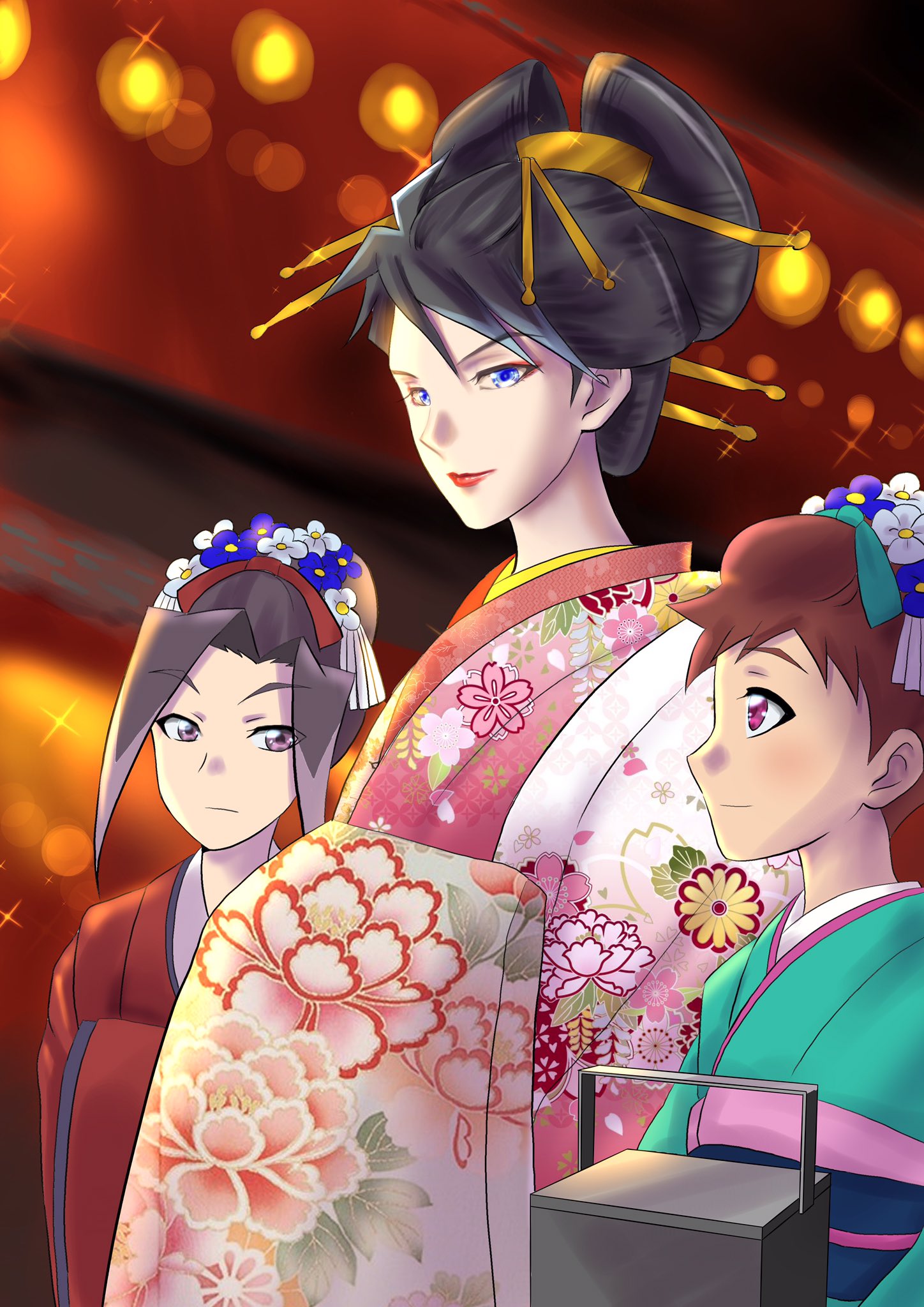 Twitter 上的 緒方七美 女装注意 蒼龍花魁に寄り添う禿は こまち と はつね T Co Zqldaaqld7 Twitter