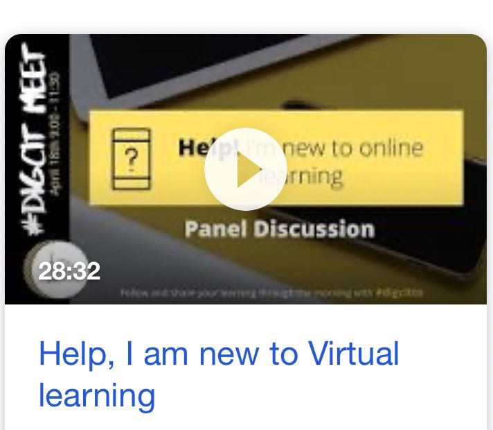 Many of us are well into #remotelearning due to the current global situation. We all learning along the way on how best to support our Ss. Check out some great advice from the #DigCitTO virtual summit on #virtuallearning youtu.be/vRGvh4_Va-E
