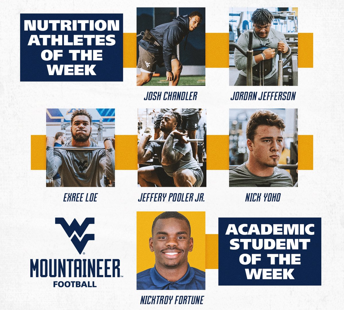 Nutrition and Academic Student Athletes of the Week

#TrustTheClimb