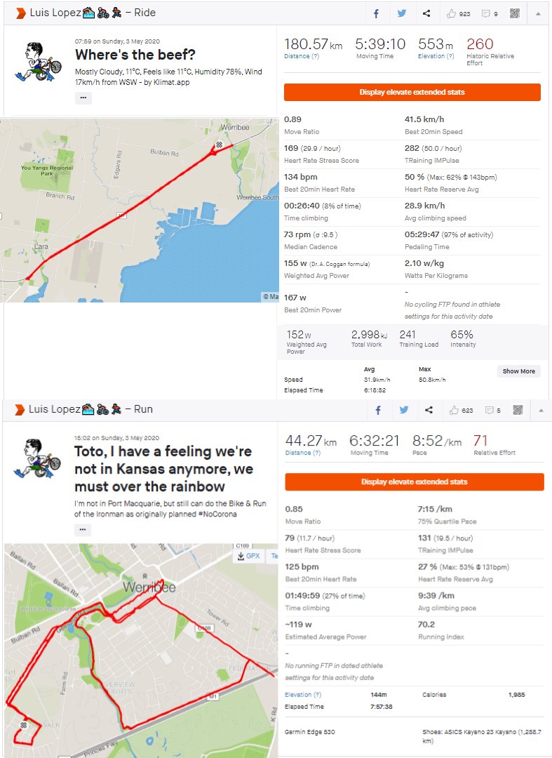 lopey66's tweet photo. 180km & 42+2km run done just because #IMAUS was postponed, getting out there and doing it @IronmanVoice @IMTrinews https://t.co/Eahom4tit5