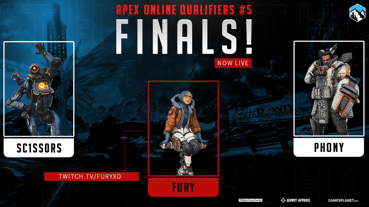 LIVE NOW with all the action in ALGS #5! You can watch with us at twitch.tv/furyxd Spam some love in the chat and cheer on our team as they fight their way to be the Champions!
#thehappycampers #ApexLegends #WINNER