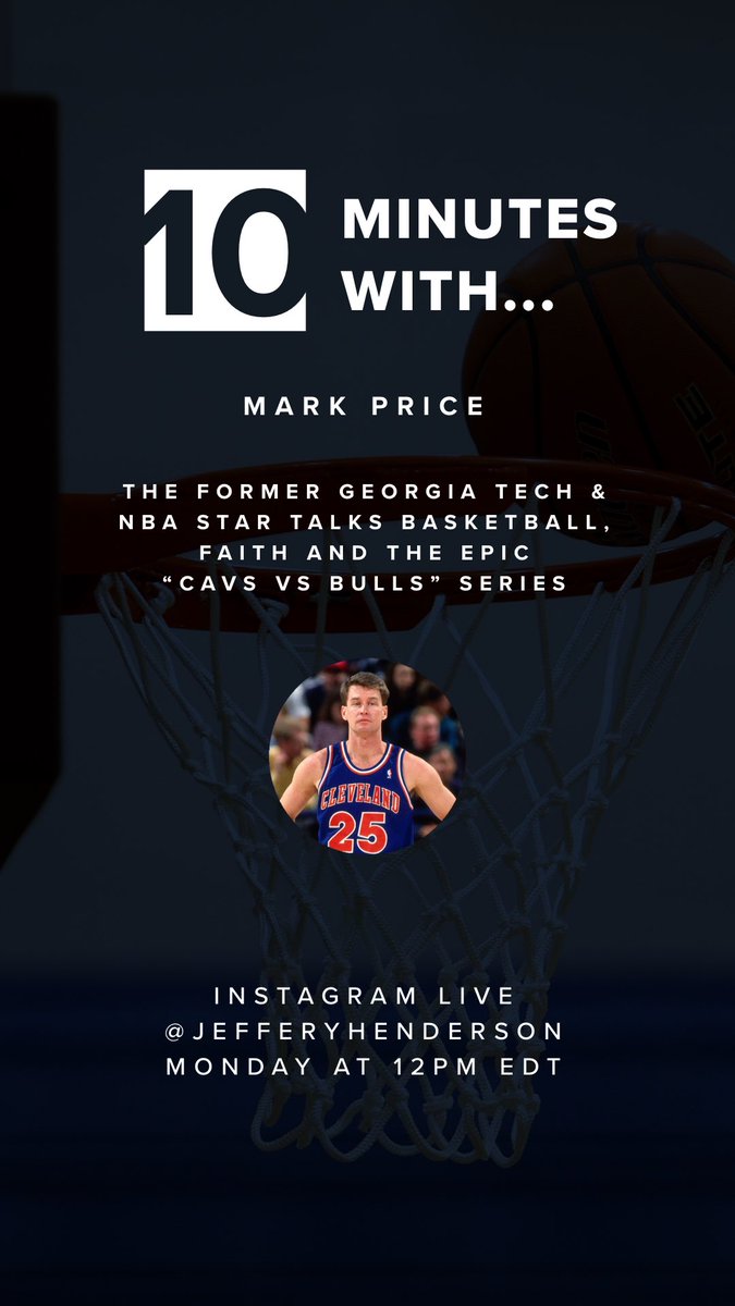 If you’re enjoying the #TheLastDance on @ESPN, join @Mark25Price and me over lunch tomorrow on Instagram. We’ll talk 🏀 and much more. https://t.co/MIIPBicHKj