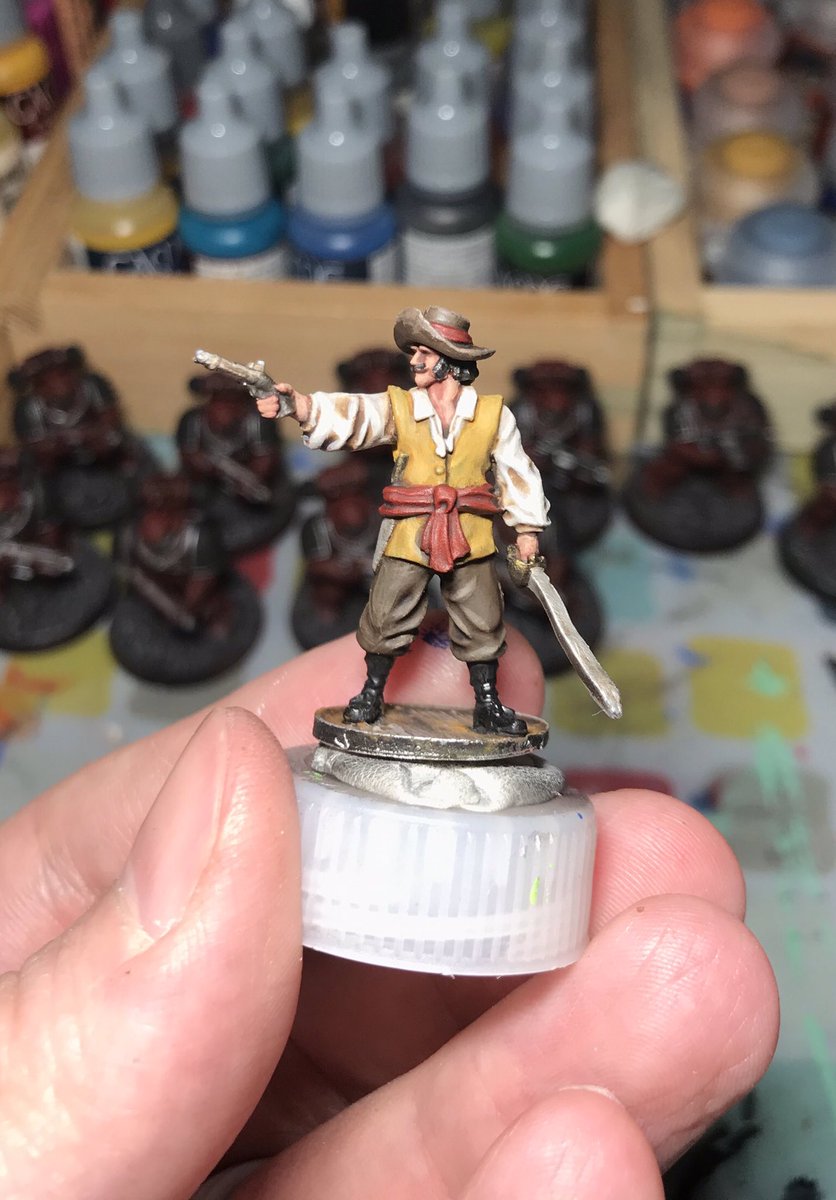 Tonkin_79's tweet photo. Dipped my toes into historicals for the first time with this Spanish marinero from @FirelockGames Blood and Plunder. Channeled a lot of lessons from “How I Paint Things” and Duncan tutorials.  Thanks @sonicsledge and @Two_Thin_Coats ! https://t.co/X4V9yw18D7