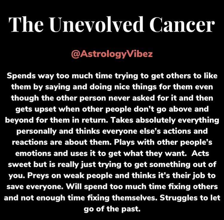 The signs in their most evolved/unevolved forms  #TwitterSeesitFirst Part 2 of 6 • Gemini & Cancer