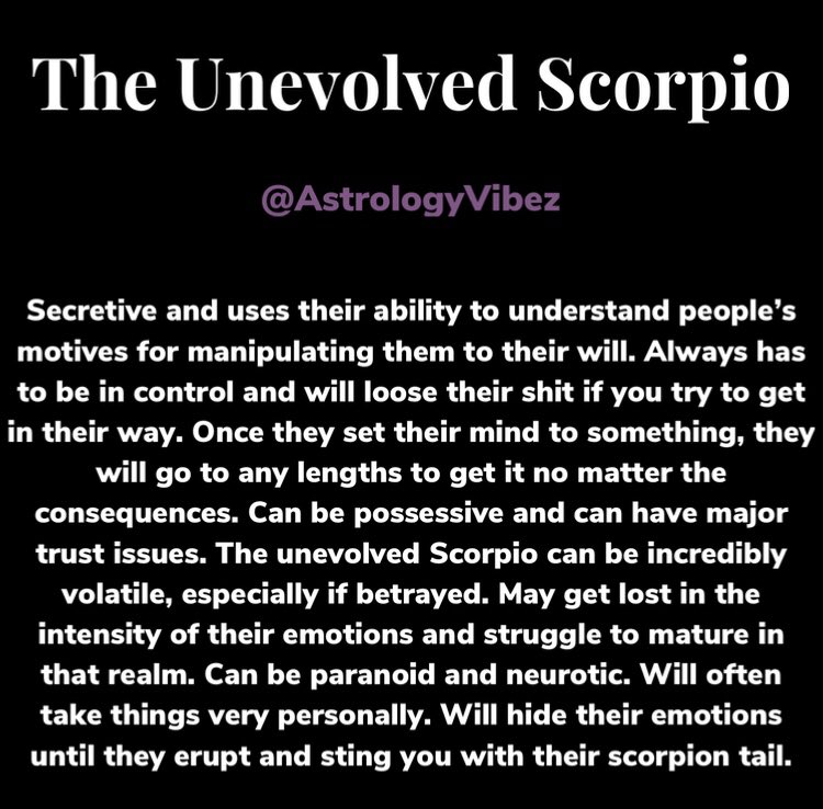 The signs in their most evolved/unevolved forms  #TwitterSeesitFirst Part 4 of 6 • Libra & Scorpio