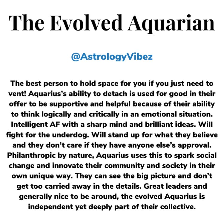 The signs in their most evolved/unevolved forms  #TwitterSeesitFirst Part 6 of 6 • Aquarius & Pisces