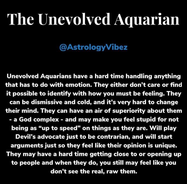 The signs in their most evolved/unevolved forms  #TwitterSeesitFirst Part 6 of 6 • Aquarius & Pisces