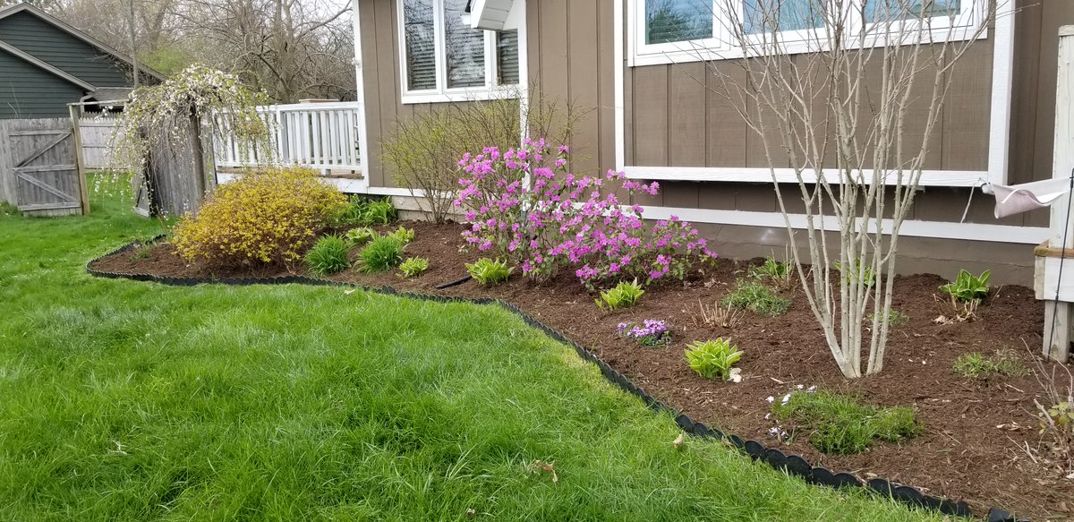 kevball3's tweet photo. 7 yards of mulch later and all the gardens are looking pretty great. https://t.co/JW0sef1nRZ