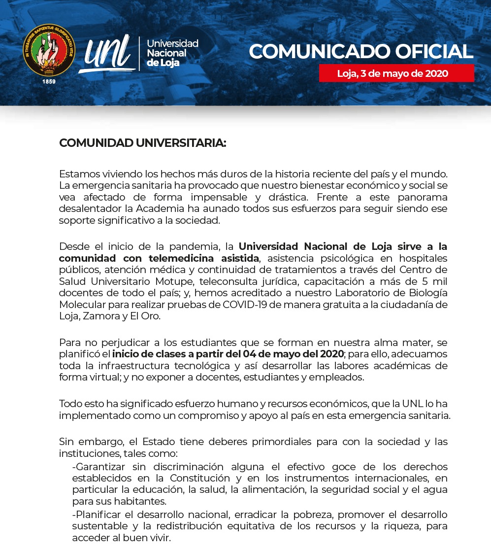 Universidad Nacional de Loja tweet media