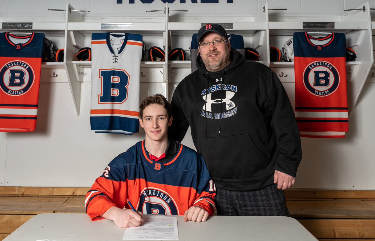 stoonblazers's tweet photo. 🚨Signed🚨

The Saskatoon Blazers are pleased to announce the signing of last year’s SMAAAHL scoring leader, Holden Doell. Welcome aboard, Holden!  🔥 https://t.co/XZHY94WOSo