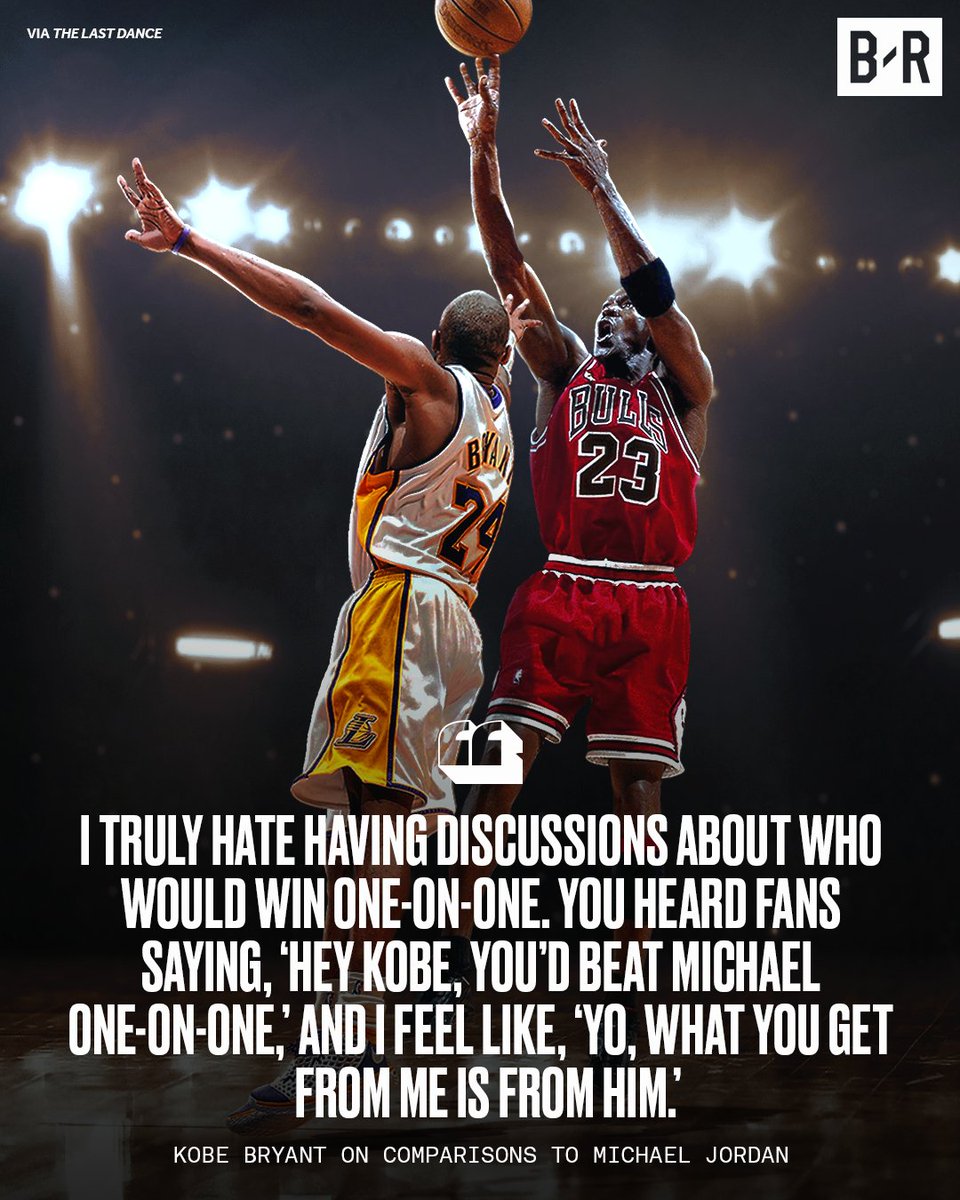BleacherReport's tweet photo. Kobe learned from MJ 🐐 https://t.co/LJUzSrbPJI