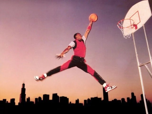 Michael Jordan wearing New Balance 
