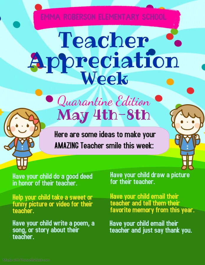 As we draw near to the end of this school year the finality is setting in and your teachers could use a little love!  This week is teacher appreciation week and here are some ways to celebrate the teachers in your life! #eeslilpirates