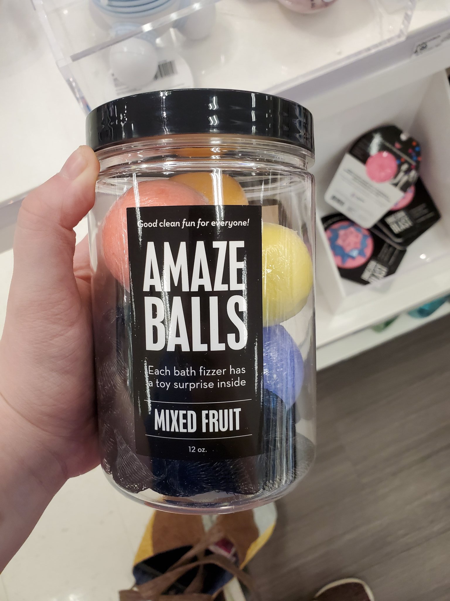 Da Bomb Bath Fizzers Amaze Balls Bath Bomb Jar - 12oz : Target