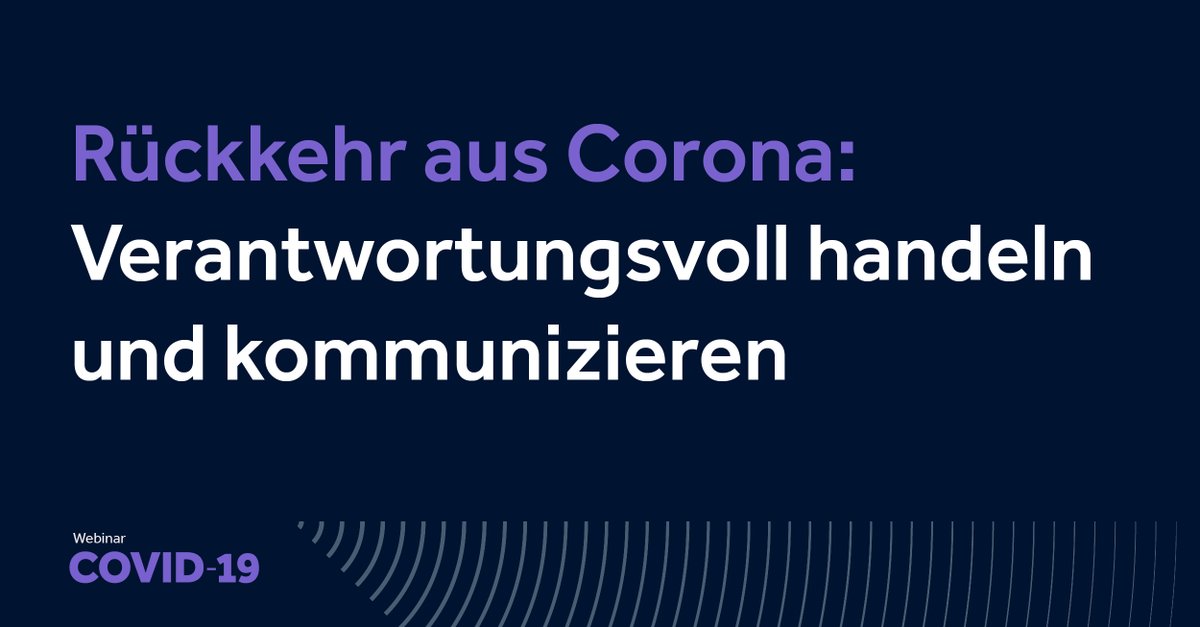 Fiona Claire Littig und Janos Gönczöl von Brunswick Group und Dr. Burkard Göpfert von <a href="/Kliemt_de/">KLIEMT.Arbeitsrecht</a> diskutieren am 7. Mai 2020 um 10 Uhr in einem Webinar, wie Unternehmen ein Wiedereinstieg gelingen kann. Registrieren Sie sich hier: bit.ly/2Sp24DJ #Coronakrise