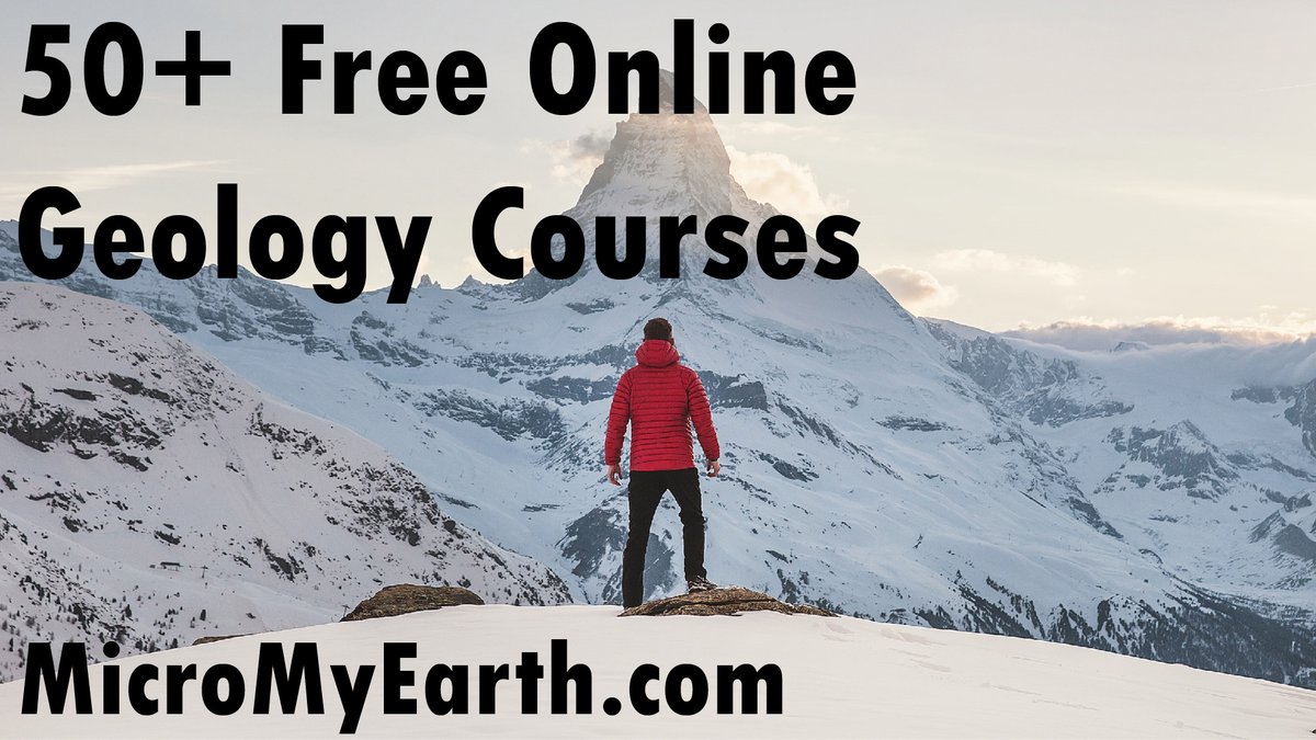 We are thrilled to share our list of 50+ free online geoscience courses from places like Yale, Harvard and MIT!
See the full list at micromyearth.com/geology-resour… 

We've made sure that all listed courses have at least full lecture notes/videos!

#geology #elearning #geoscience