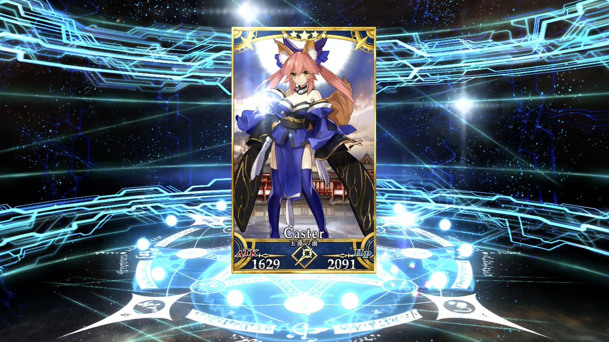 SAKUMAEITAROU's tweet photo. はいきた大勝利ー！
1万円入れて星5が3枚！うち武蔵２枚抜き！
星4が4枚！

#FGO
#FGO2000DL https://t.co/KXCrEE6Z8g