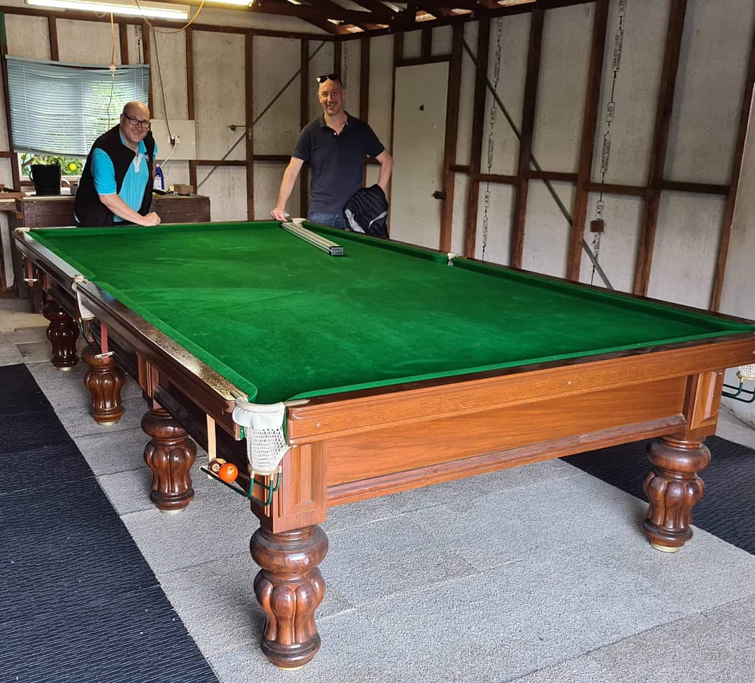 MasterBilliards's tweet photo. This fullsize Imperial Billiard Table was relocated today from Chatswood to Padstow Heights. Our customer Kevin was one happy customer. #master #billiards #relocate #reassemble #musclework #fullsize #12ft #allinadayswork #happycustomer #playsnooker #playtime #breaktheballs https://t.co/KPnNxVeFNj