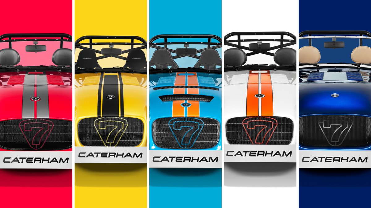 caterhamcars's tweet photo. Which colour combo wins??  🤔Tell us in the comments 👇 https://t.co/ehzBxeZhVG https://t.co/3VVDdNUJxT