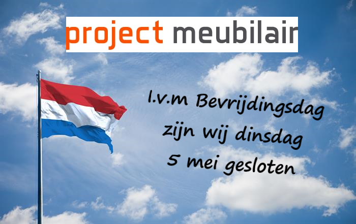 PM_ProjectMeubi's tweet image. In verband met Bevrijdingsdag zijn wij dinsdag 5 mei gesloten!

#Bevrijdingsdag #5mei #projectmeubilair #gesloten