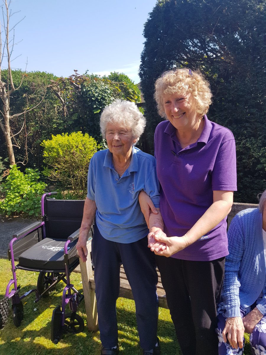 torcare's tweet photo. April blessed us with some amazing weather and despite  the sadness of not being able to see visitors some of our Torcare Nursing Centre residents made the most the lovely weather  by enjoying the gardens and sunshine. #torcare #community #carehome #caringandsharing https://t.co/JnAIFjqJWt