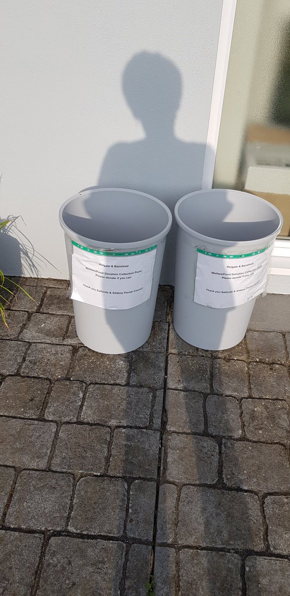 Food/welfare bins in Montfort Rise ready for your donations