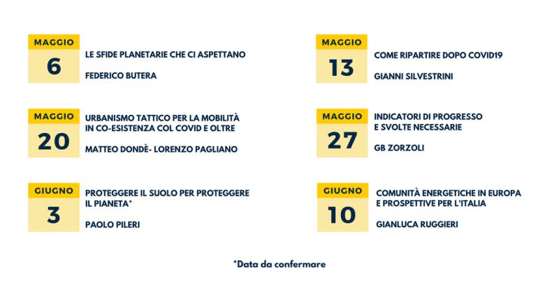 GiaSilvestrini's tweet photo. Ciclo di conferenze sulla ripartenza post Covid 
organizzato dal Master Ridef 
del Politecnico di Milano

Mercoledì 6 maggio alle 17,30 primo Webinar 

"Le sfide planetarie che ci aspettano" 
tenuto dal Prof. Federico Butera https://t.co/b7LmolzKWZ