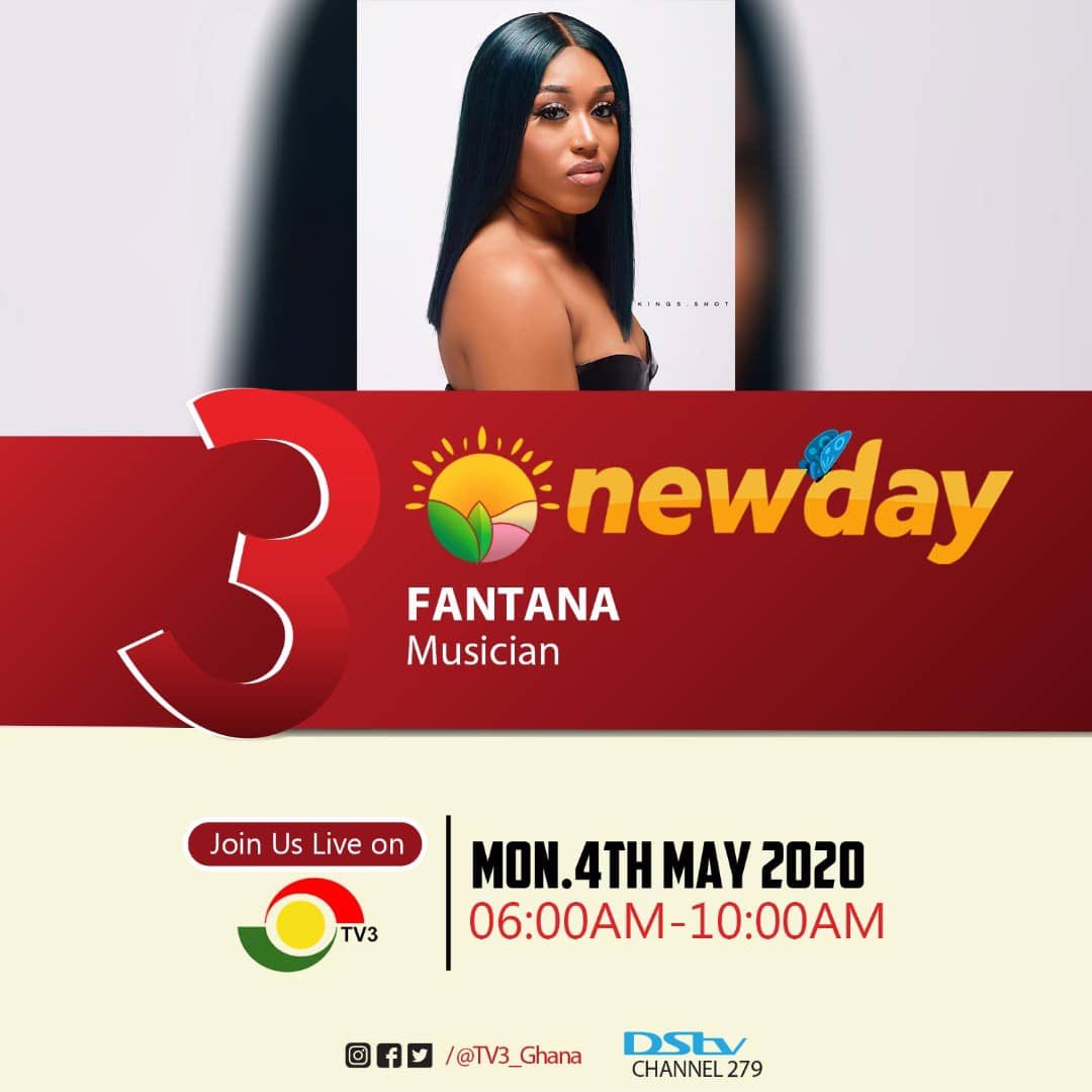 iamfantana's tweet photo. I will be on @tv3_ghana New Day at 9am. Please tune in. #FantanaArmy #AhMiDhat #BlownGH https://t.co/IaPafNqSVo