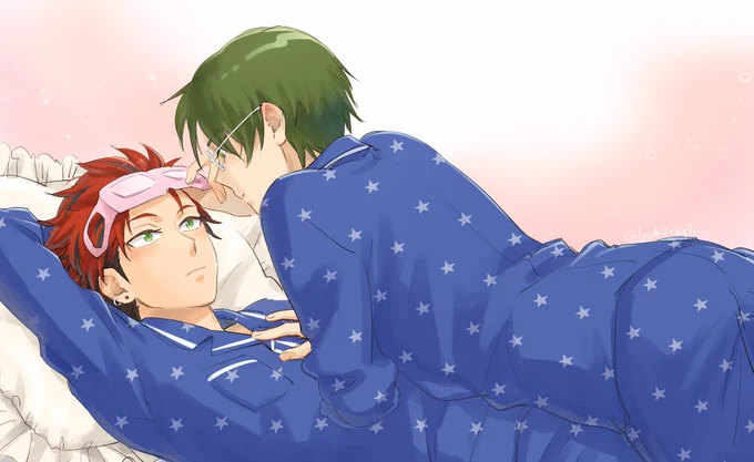 パジャマ #紅敬版深夜の創作60分一本勝負 わんどろ×3くらいになっちゃった+デッサンぐだぐだだけどせっかく描いたので尻まで入れとかせてください 