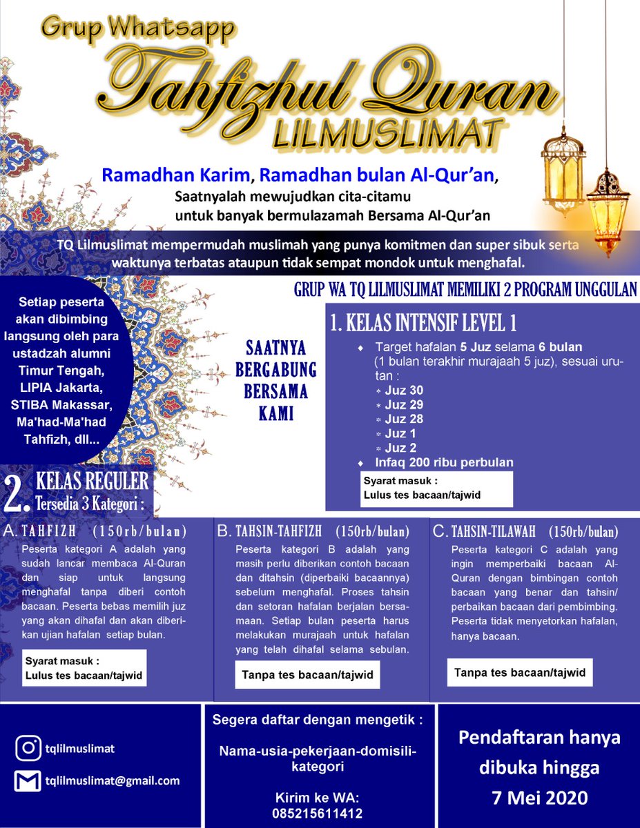 sekar_arrum's tweet photo. Program tahsin &amp; tahfidz online for muslimah.. DM for detail yaaa.. yuk mumpung Ramadhan https://t.co/ZPCyEon04T