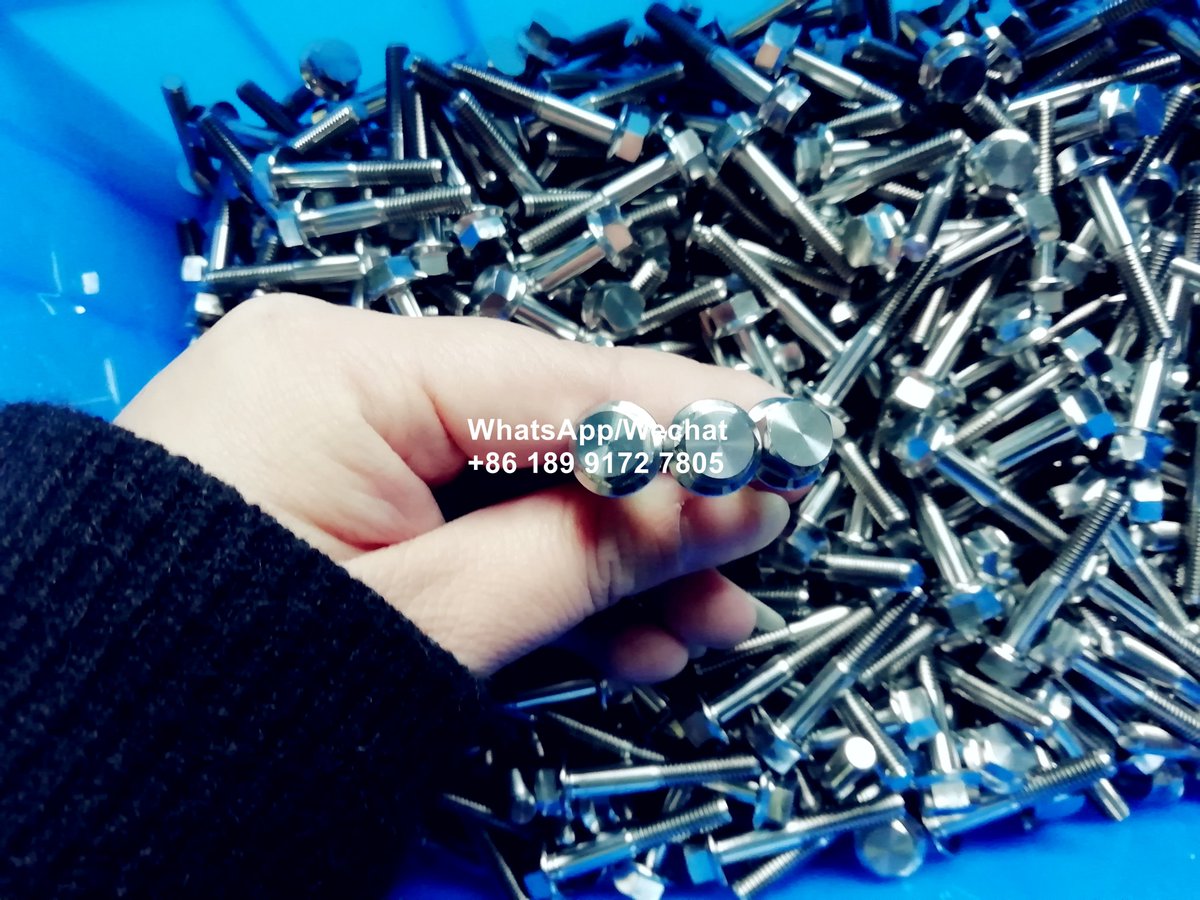 Titanium_Bolt's tweet image. Massive production again 💥💥
Titanium Hex Flange Bolt/Screw
DIN 6921 Grade 5 (Ti-6AL-4V) M5 x 30mm

Color coating and logo branding are acceptable.
#titaniumflange #flangbolt #sixholebolt #Hexbolt #motorcycle #chinasupplier #chinabolt #titaniumbolt #chinatitaniumbolt