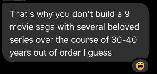 emilycritchie's tweet photo. happy star wars day here’s a savage text from my brother😂
#MayTheFourthBeWithYou #StarWarsDay https://t.co/tR7X0qCbQV