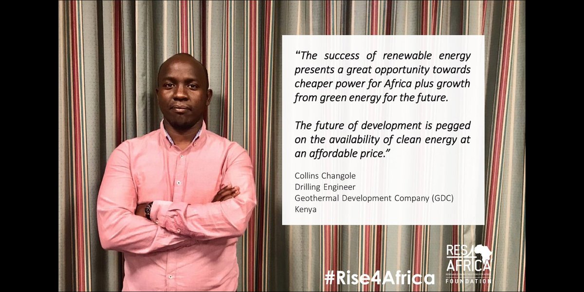 RES4Africa's tweet photo. #Rise4Africa | This pivotal period represents an occasion to improve many fields of our society.#ATC19 participant Collins Changole envisions a greener Africa thanks to the development of cheap and sustainable technologies to power the continent.#GlobalGoals #DecadeofAction #SDG7 https://t.co/EVMBZQwuaM