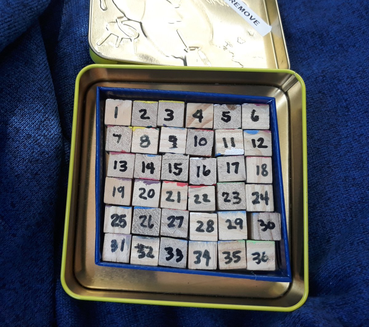 runningtexas5k's tweet image. Did a cool puzzle cache today that was Easter themed. The CO painted blocks, put numbers on one side, a picture on another and final coords on the other. #Geocaching #Easter #PuzzleCache #Geocachetalk