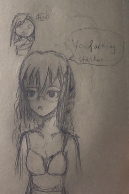 FictionalHope's tweet photo. Doodles of Sachi swearing at the boys for stalking lmao...
🤣🤣🤣
There is a hidden character! You'll know her in the future! kkkk
#DRFictionalHope #fanganronpa https://t.co/OkVtWb2y3i
